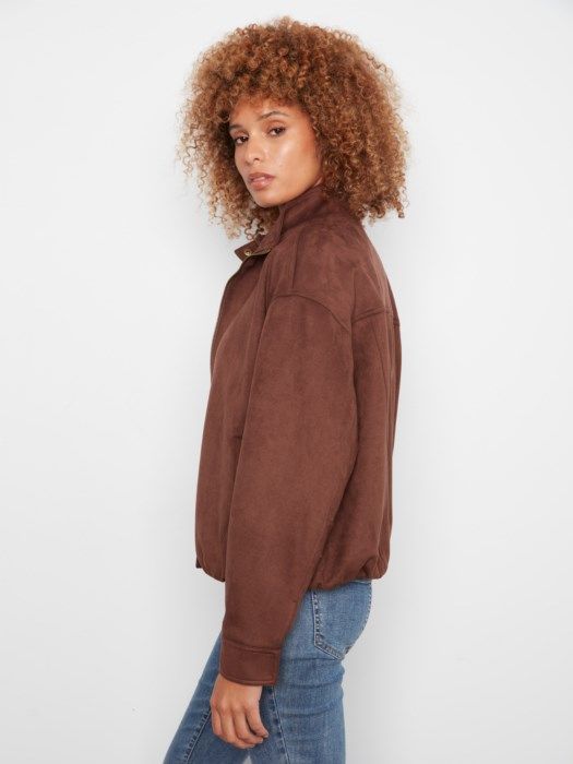 Charlie B Faux Suede Jacket C6428-754C-413