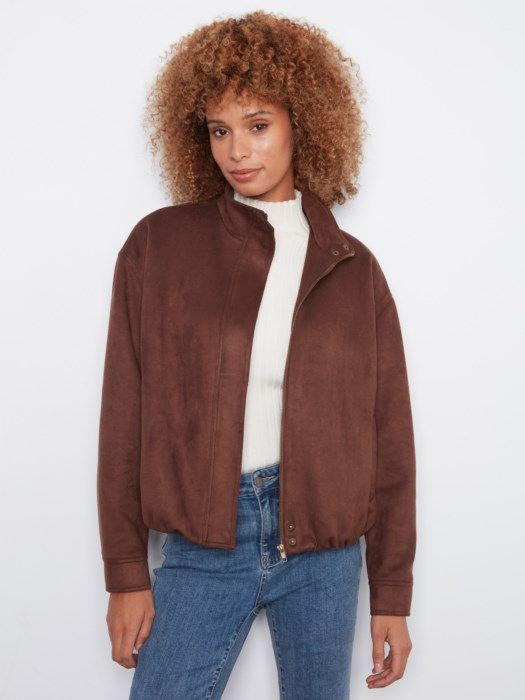 Charlie B Faux Suede Jacket C6428-754C-413