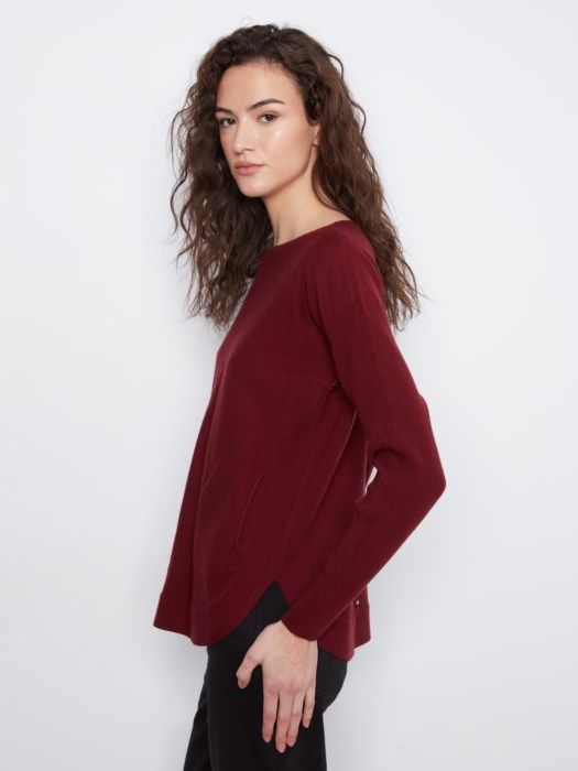 Charlie B Sweater w/ Back Lace C2170ZR-464A-320