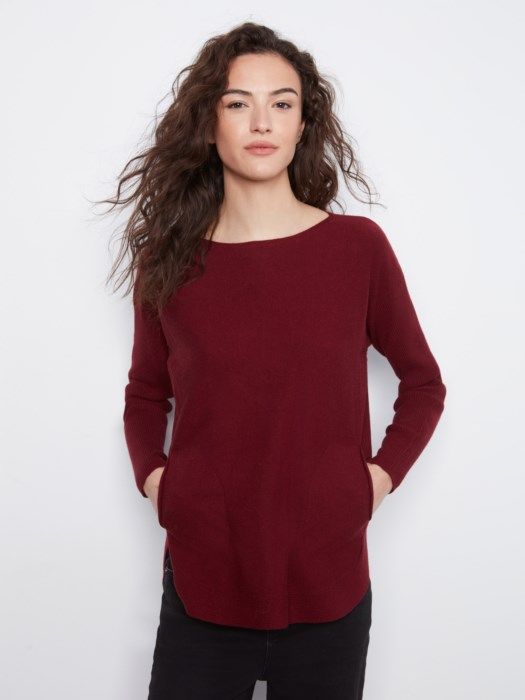 Charlie B Sweater w/ Back Lace C2170ZR-464A-320