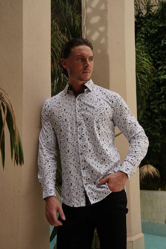 Au Noir L/S Stretch Sport Shirt - Stratta