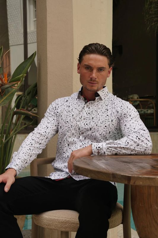 Au Noir L/S Stretch Sport Shirt - Stratta