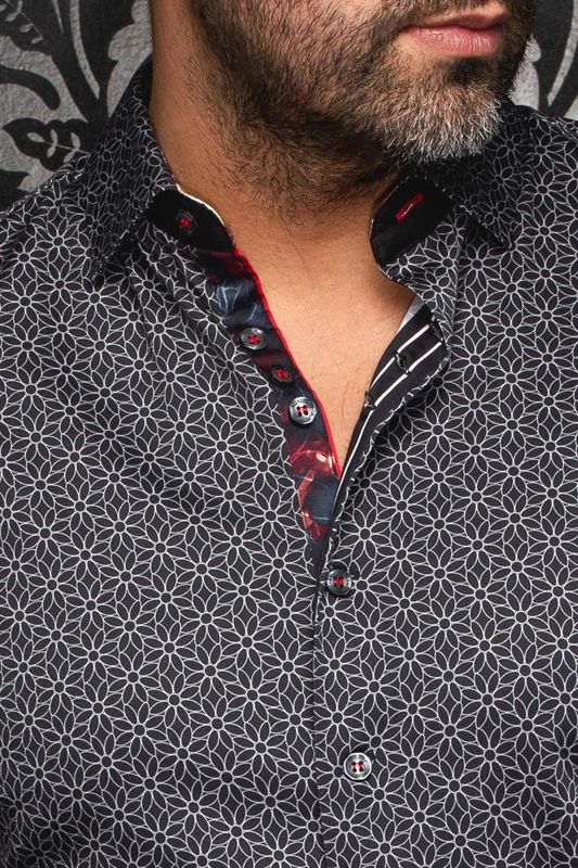 Au Noir L/S Cotton Stretch Sport Shirt - Nelumbo