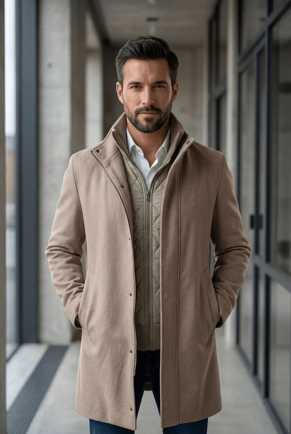 Au Noir Coat w/ Zip Out Bib - Watson