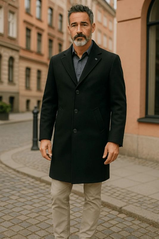 Au Noir Wool Overcoat - Klamath
