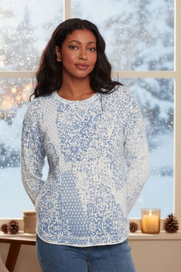 Charlie B Cotton Sweater C2010P-261B-P636