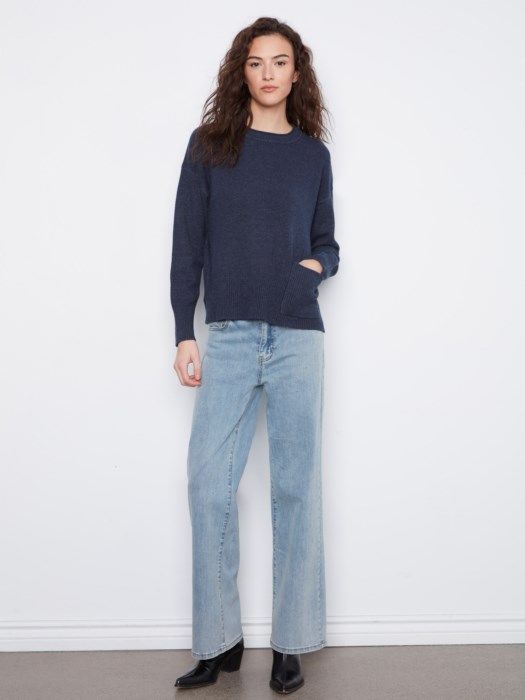 Charlie B Patch Pocket Sweater C2052-736A-011