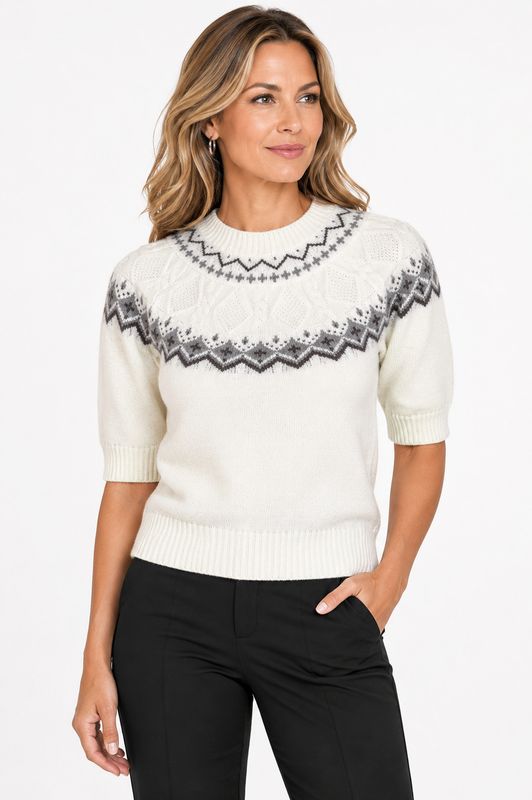 Point Zero 3/4 Sleeve Sweater DT43036
