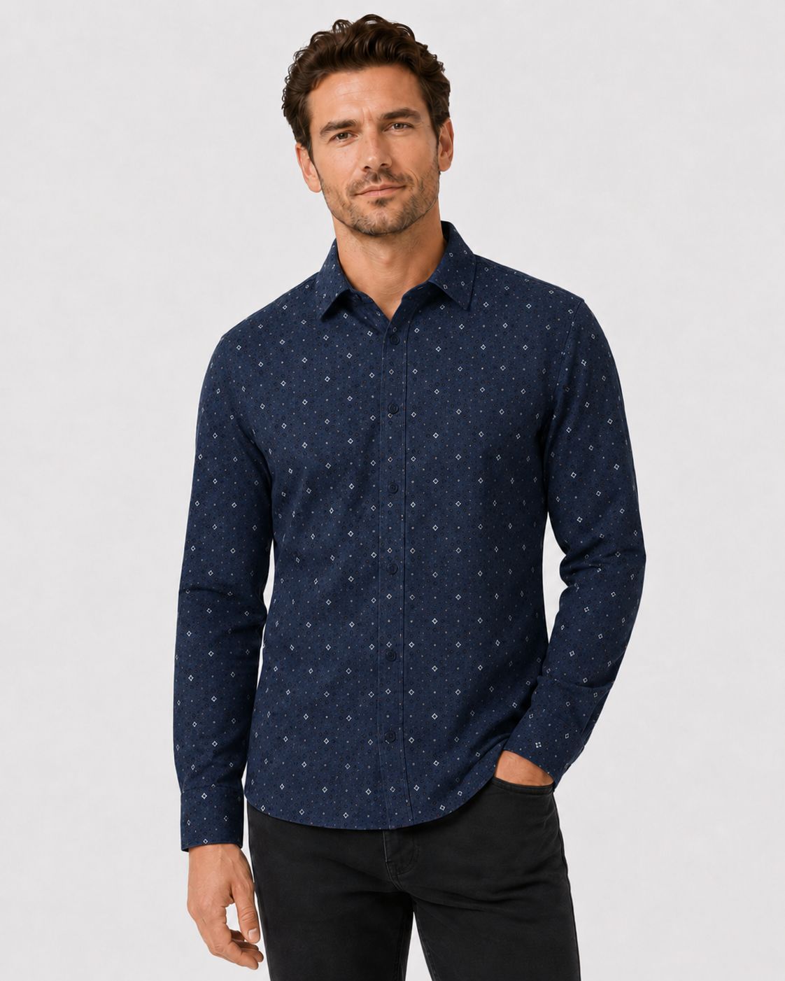 Point Zero Easy Care L/S Shirt - 7764160