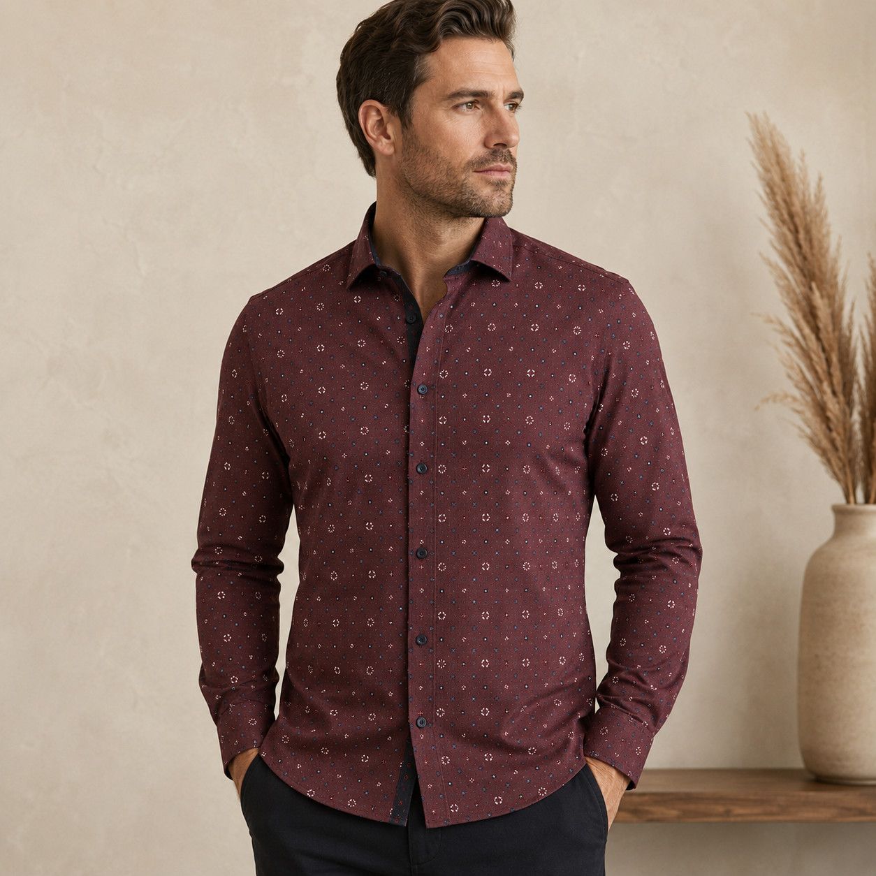Point Zero Easy Care L/S Shirt - 7764145