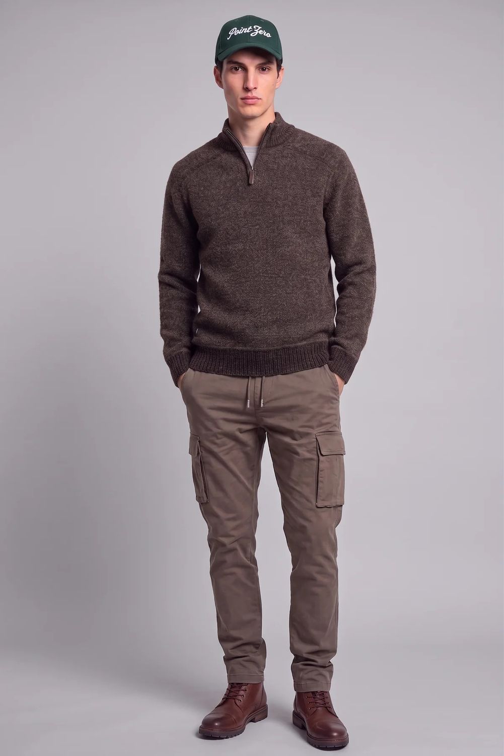 Point Zero 1/4 Zip Chenille Sweater 7768674