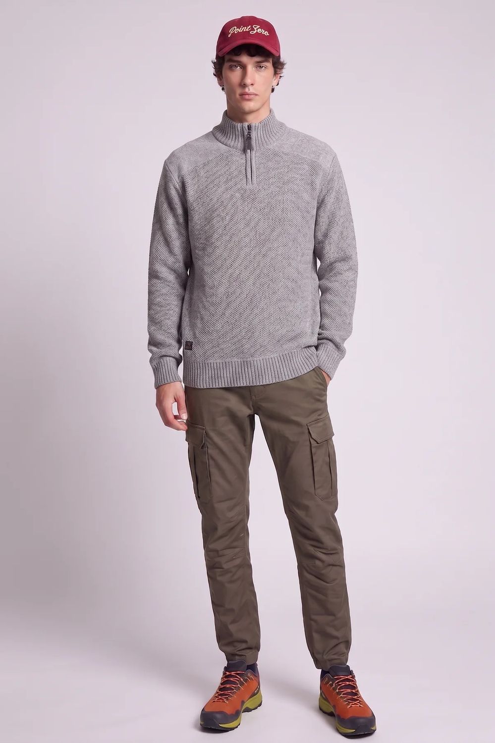 Point Zero 1/4 Zip Chenille Sweater 7768674