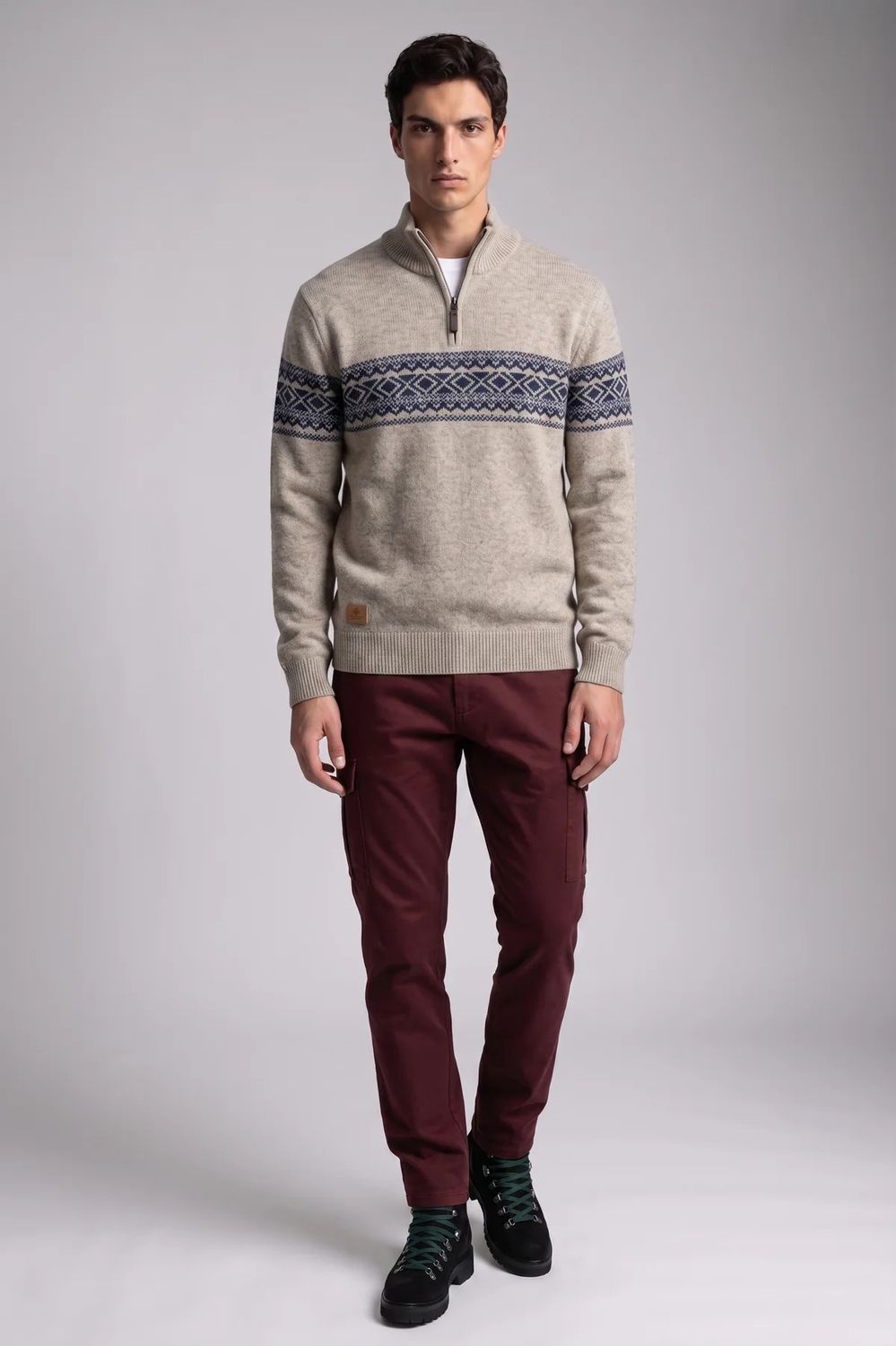 Point Zero 1/4 Zip Chenille Sweater 7768671