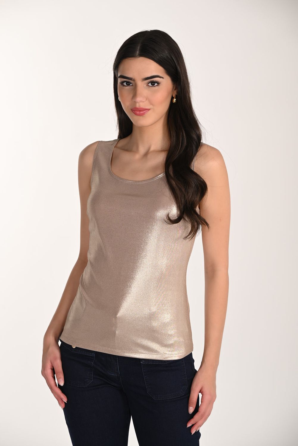 Lyman Metallic Sleeveless Top T-266337