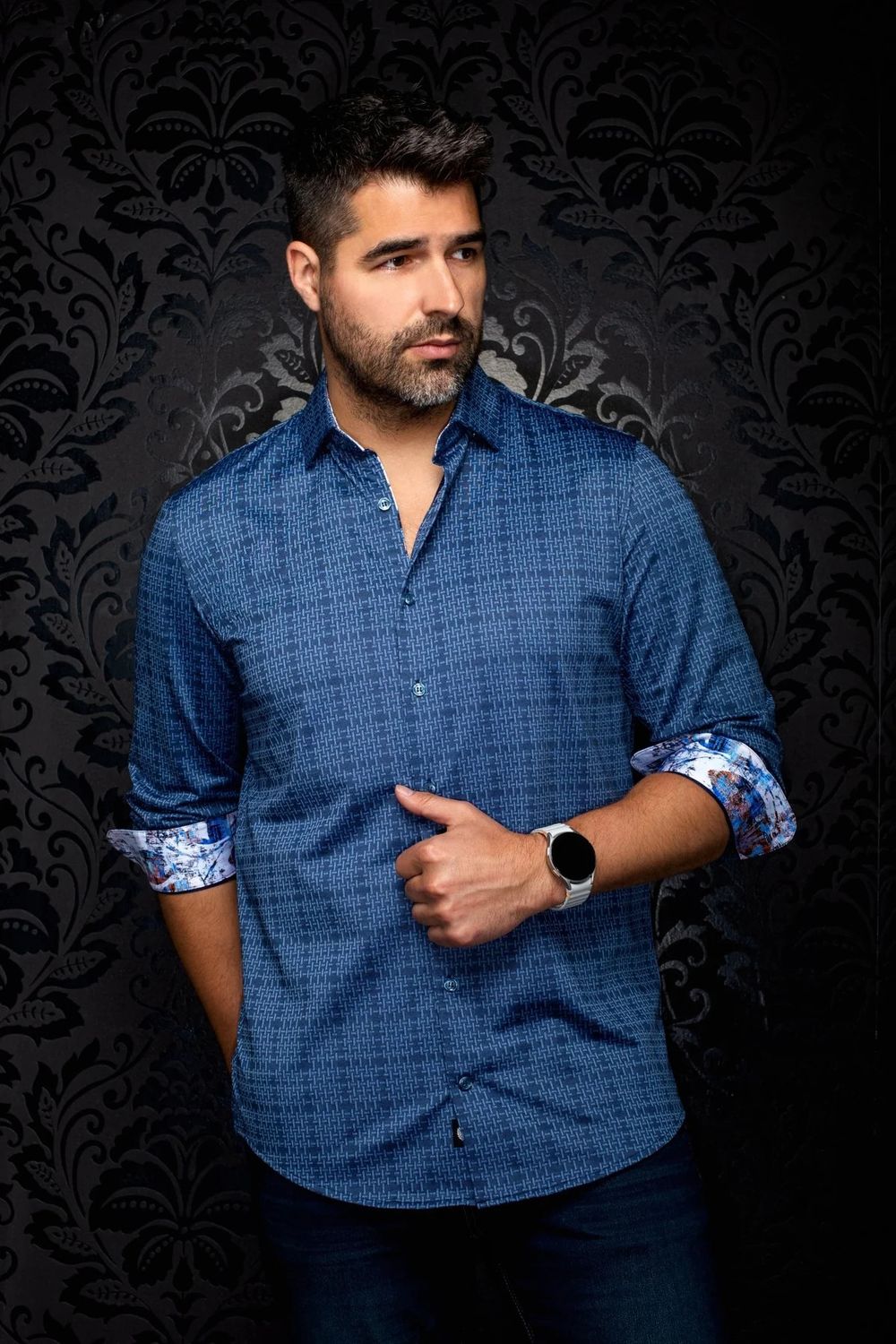 Au Noir Cotton Stretch L/S Shirt - Rancho
