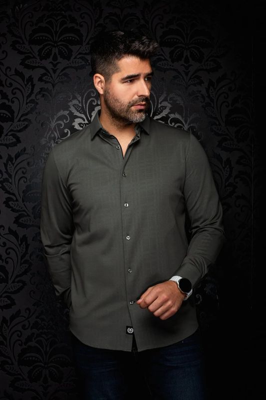 Au Noir Cotton Stretch L/S Shirt - Kaelan