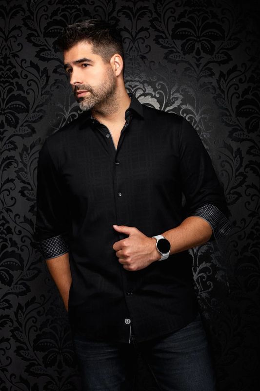 Au Noir Cotton Stretch L/S Shirt - Kaelan