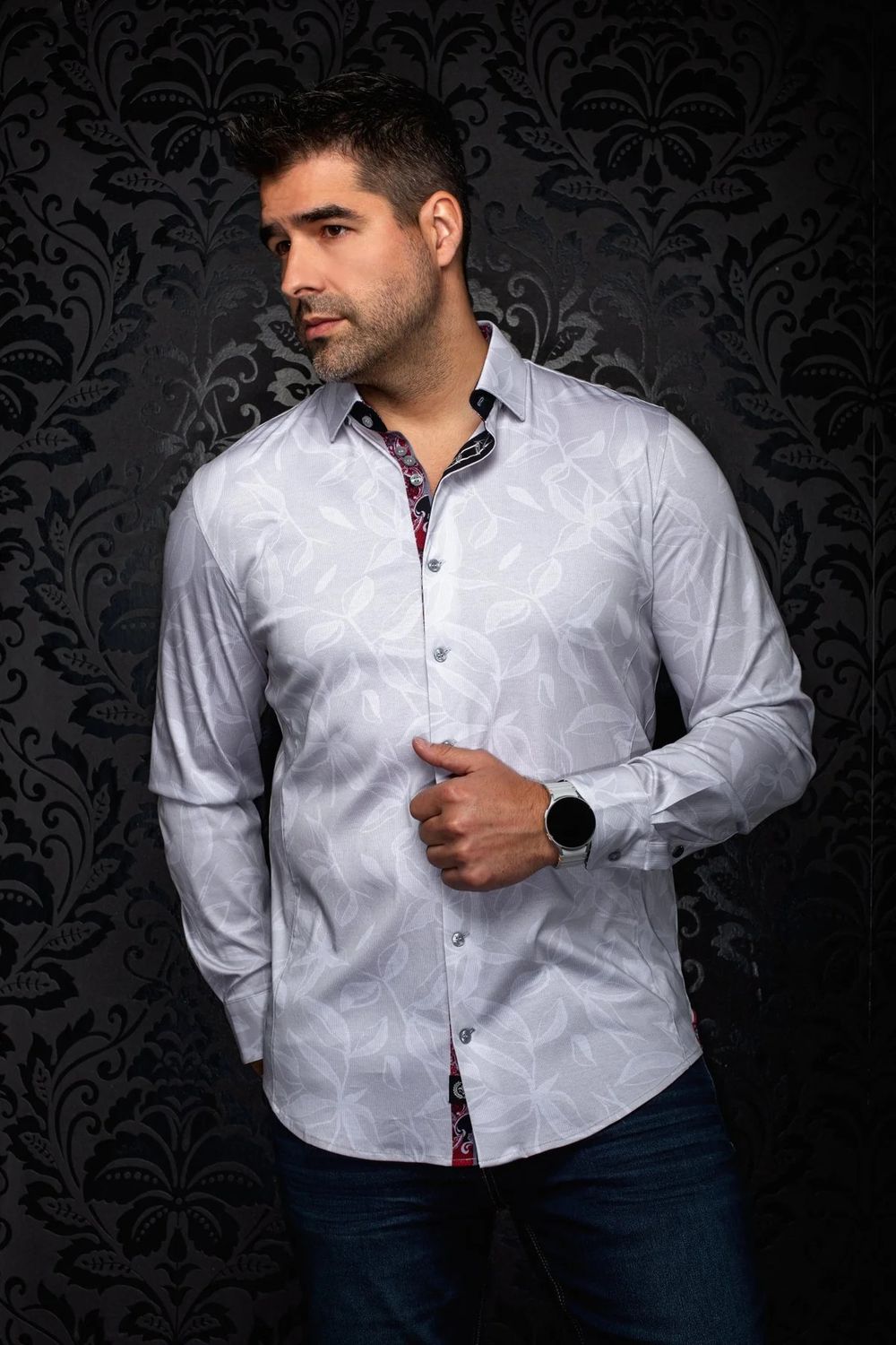 Au Noir Cotton Stretch L/S Shirt - Azrak