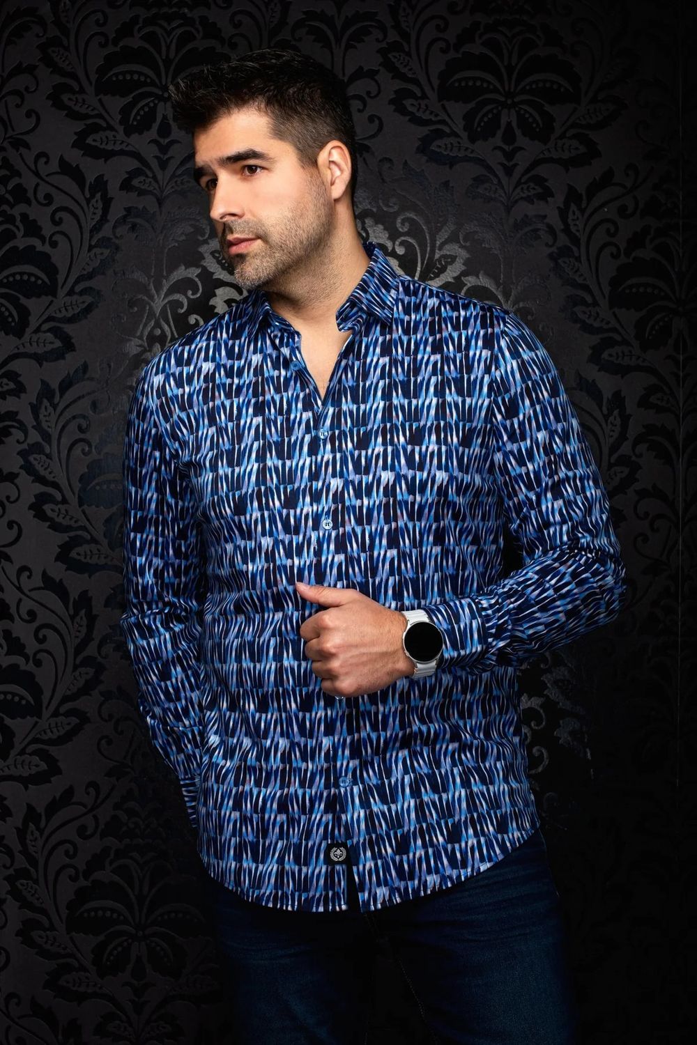Au Noir Cotton Stretch L/S Shirt - Darian
