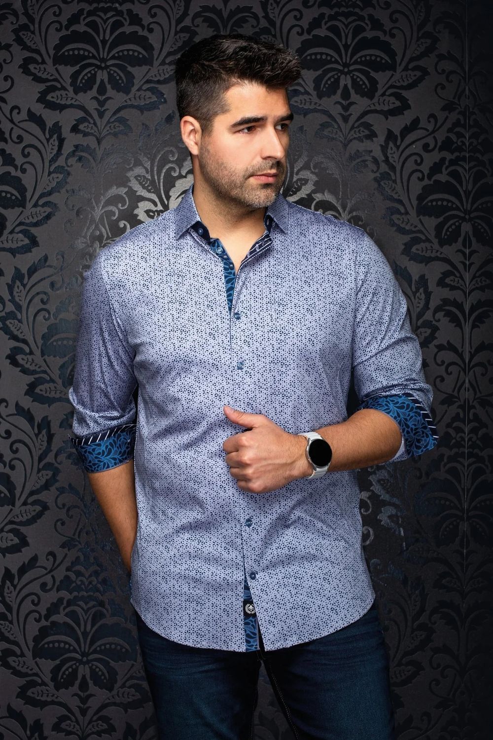 Au Noir Cotton Stretch L/S Shirt - Nova