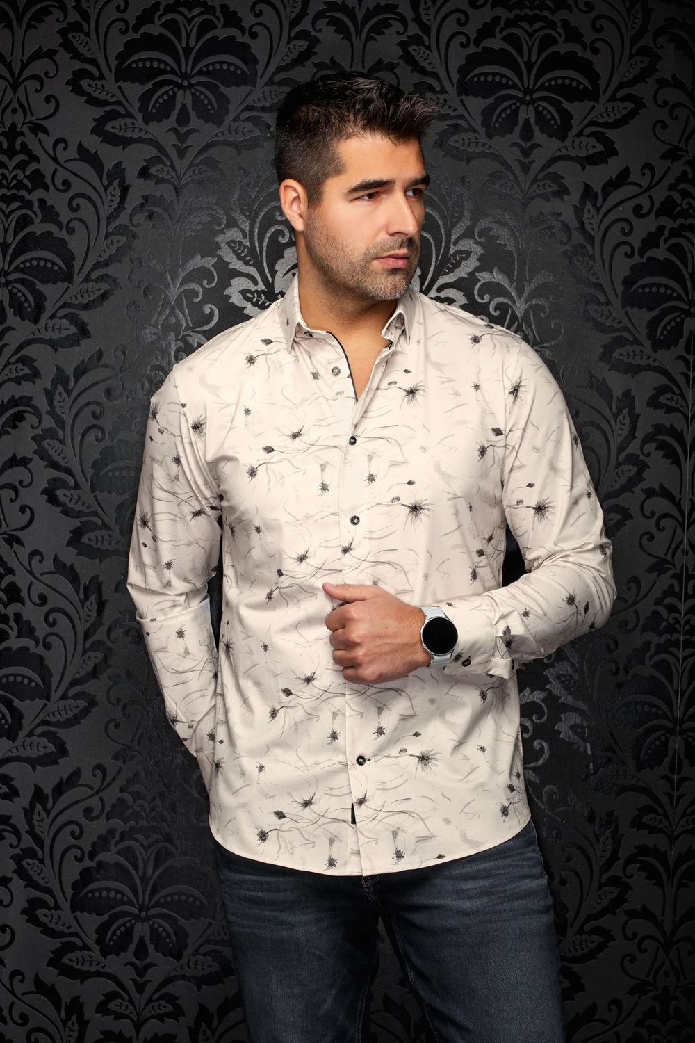Au Noir Cotton Stretch L/S Shirt - Truman