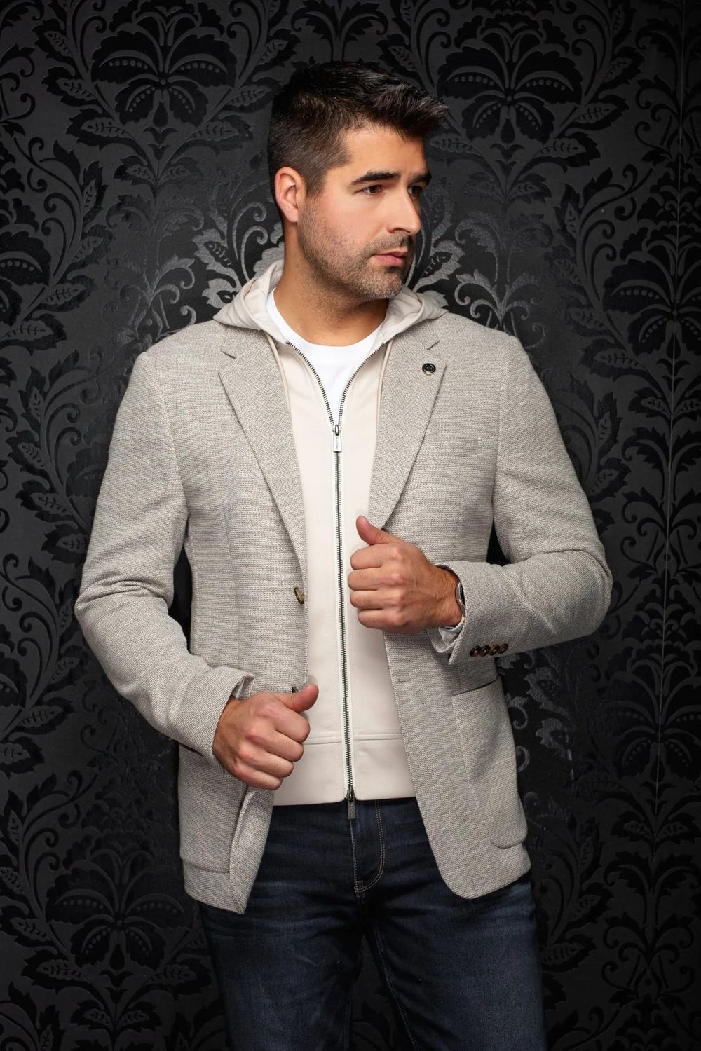Au Noir Spors Jacket w/ Removable Hood - Noah