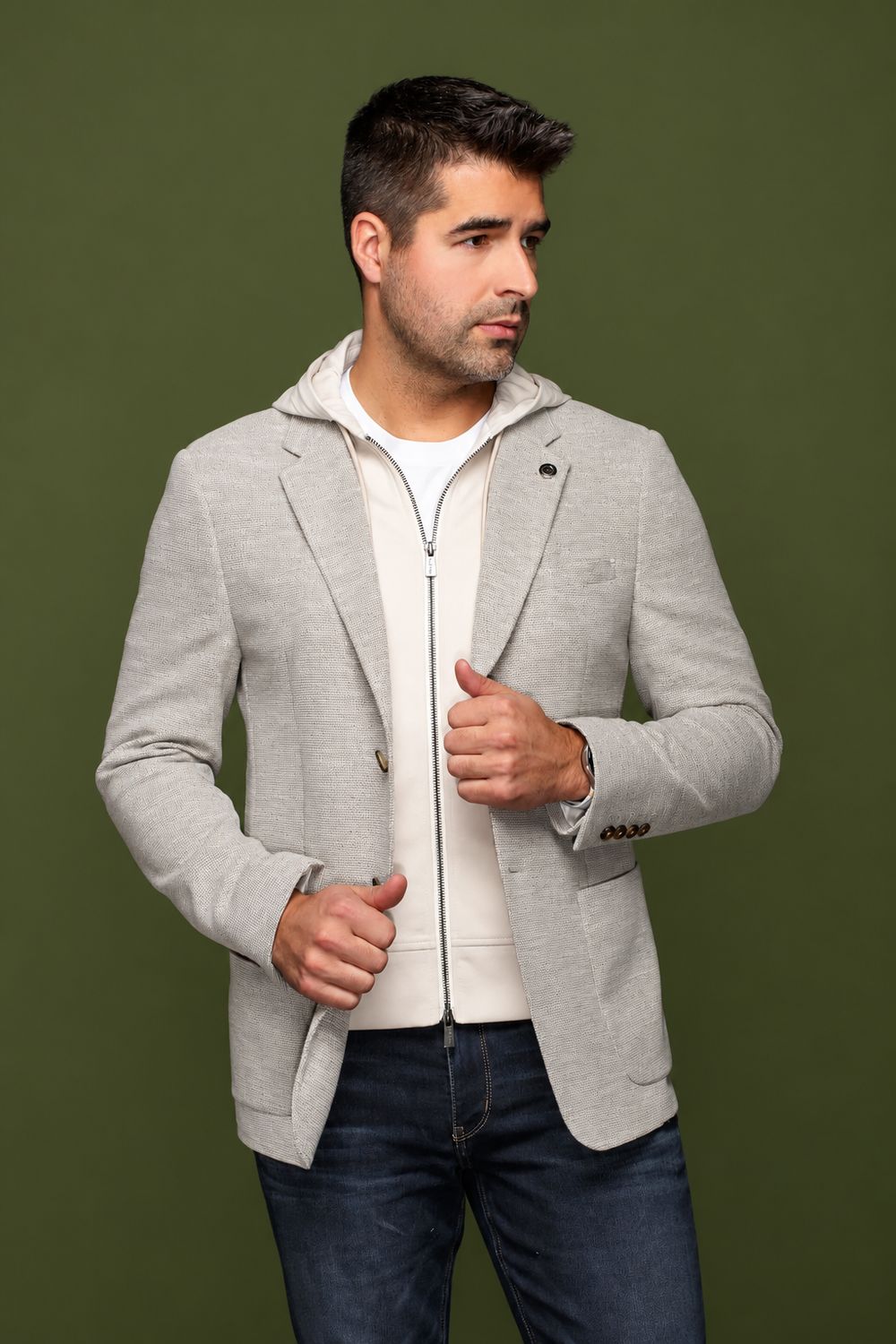 Au Noir Sports Jacket w/ Removable Hood - Noah