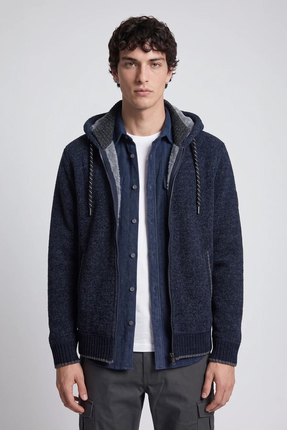 Point Zero Full Zip Sweater w/ Hood 7768632
