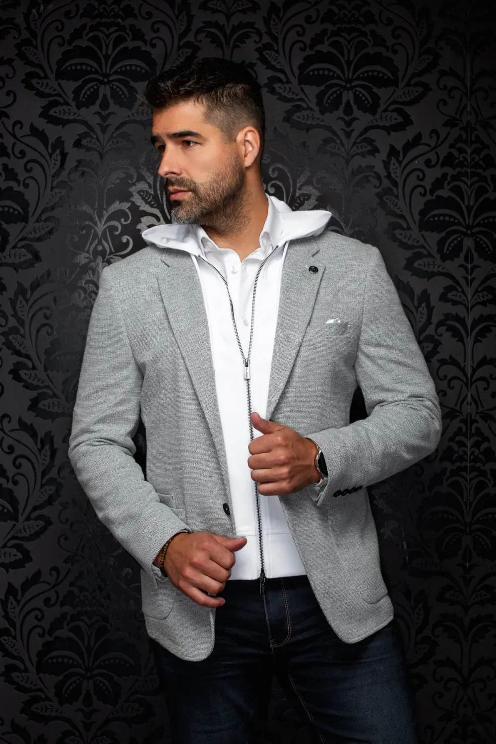 Au Noir Spors Jacket w/ Removable Hood - Noah