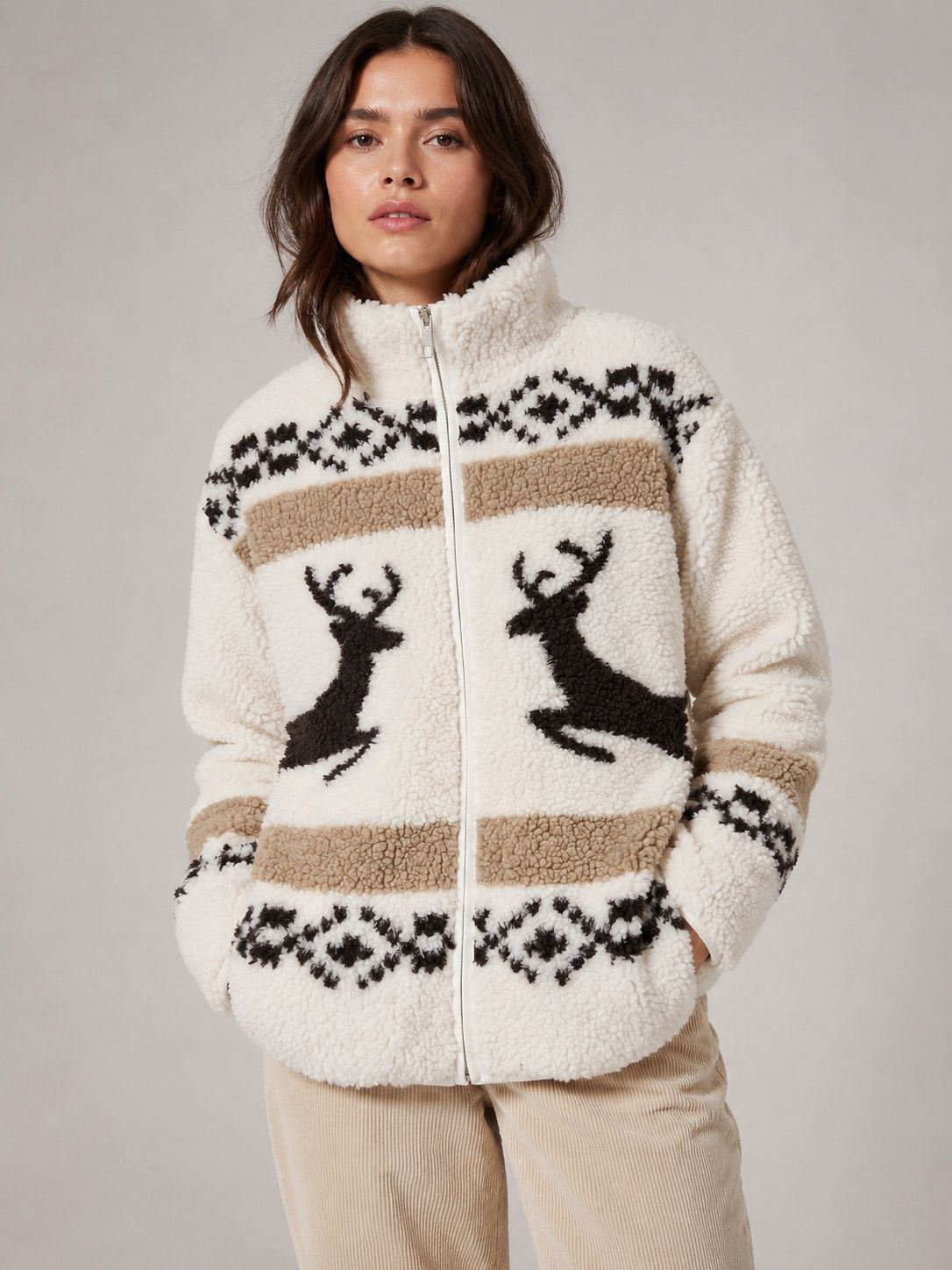 Point Zero Sherpa. Sweater Jacket - 8768012