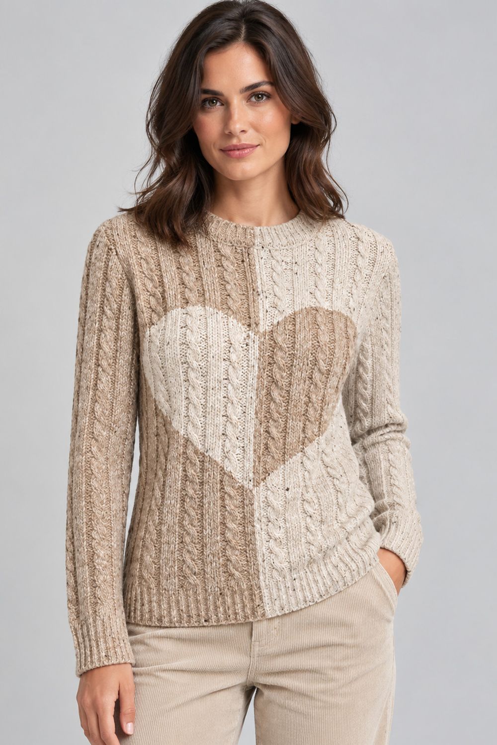 Point Zero Heart Sweater - 8763046