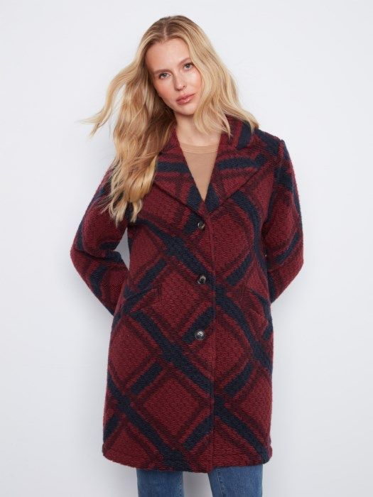 Charlie B Plaid Jacket C6346RR-642C-P480