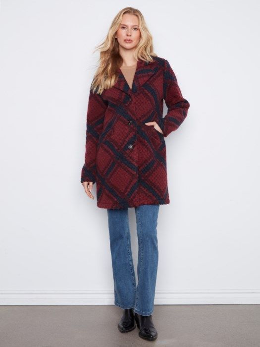 Charlie B Plaid Jacket C6346RR-642C-P480