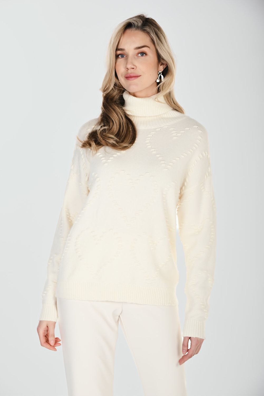 Lyman Heart Turtleneck Sweater 264817