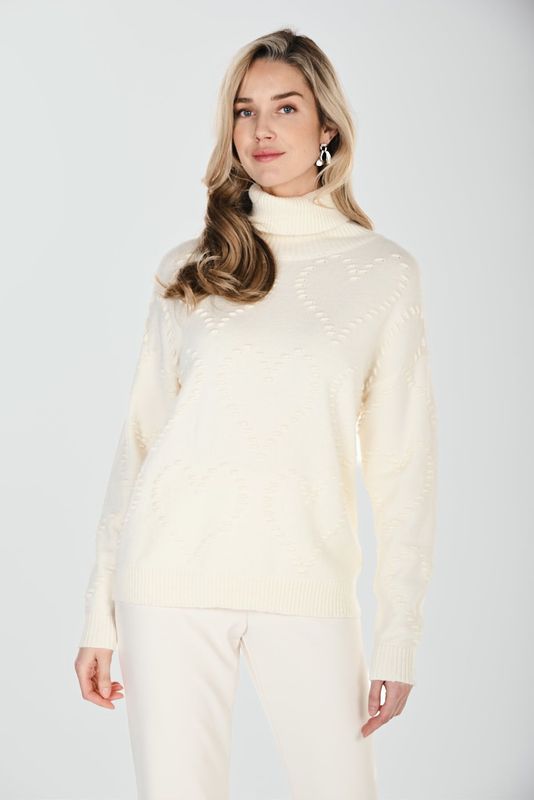 Lyman Heart Turtleneck Sweater 264817
