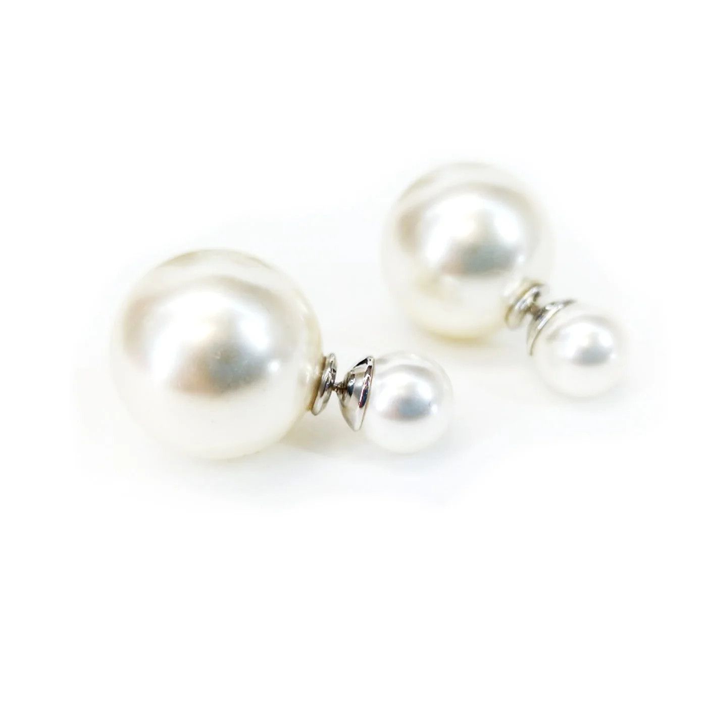 Earring Double Bubble Pearl JKE527.PO