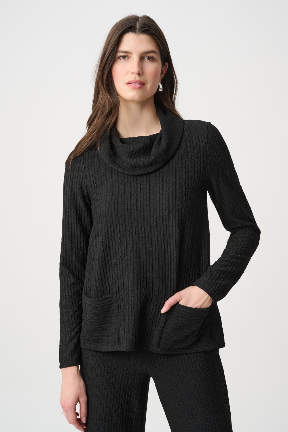 Ribkoff Cowl Neck Top w/ Pockets 264019-11