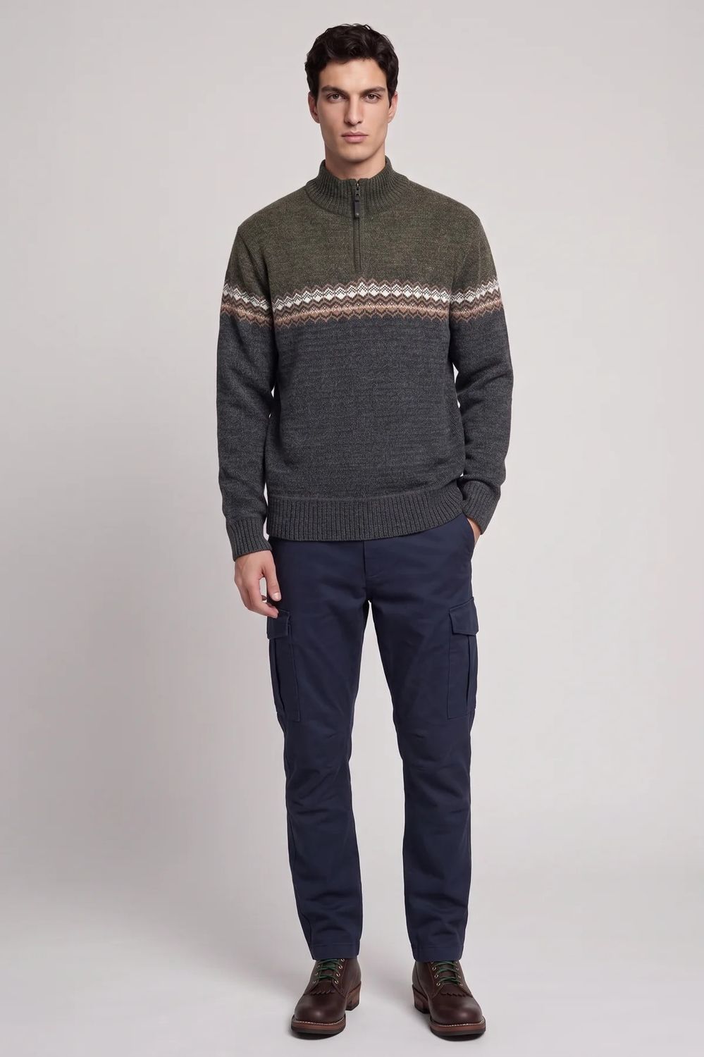 Point Zero 1/4 Zip Sweater - 7768673