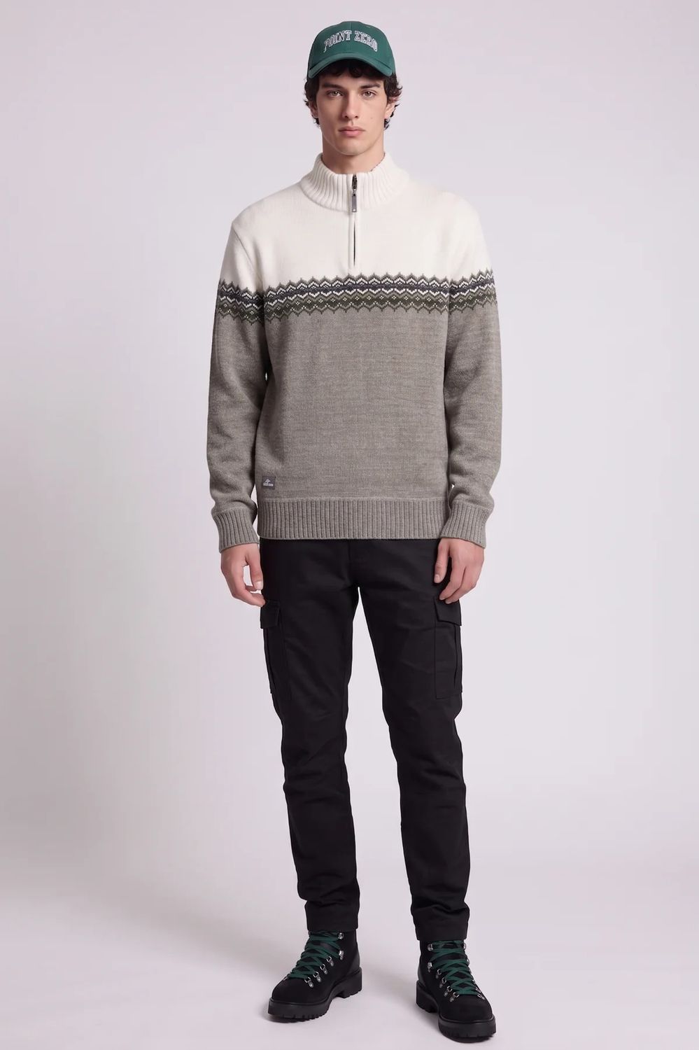 Point Zero 1/4 Zip Sweater - 7768673