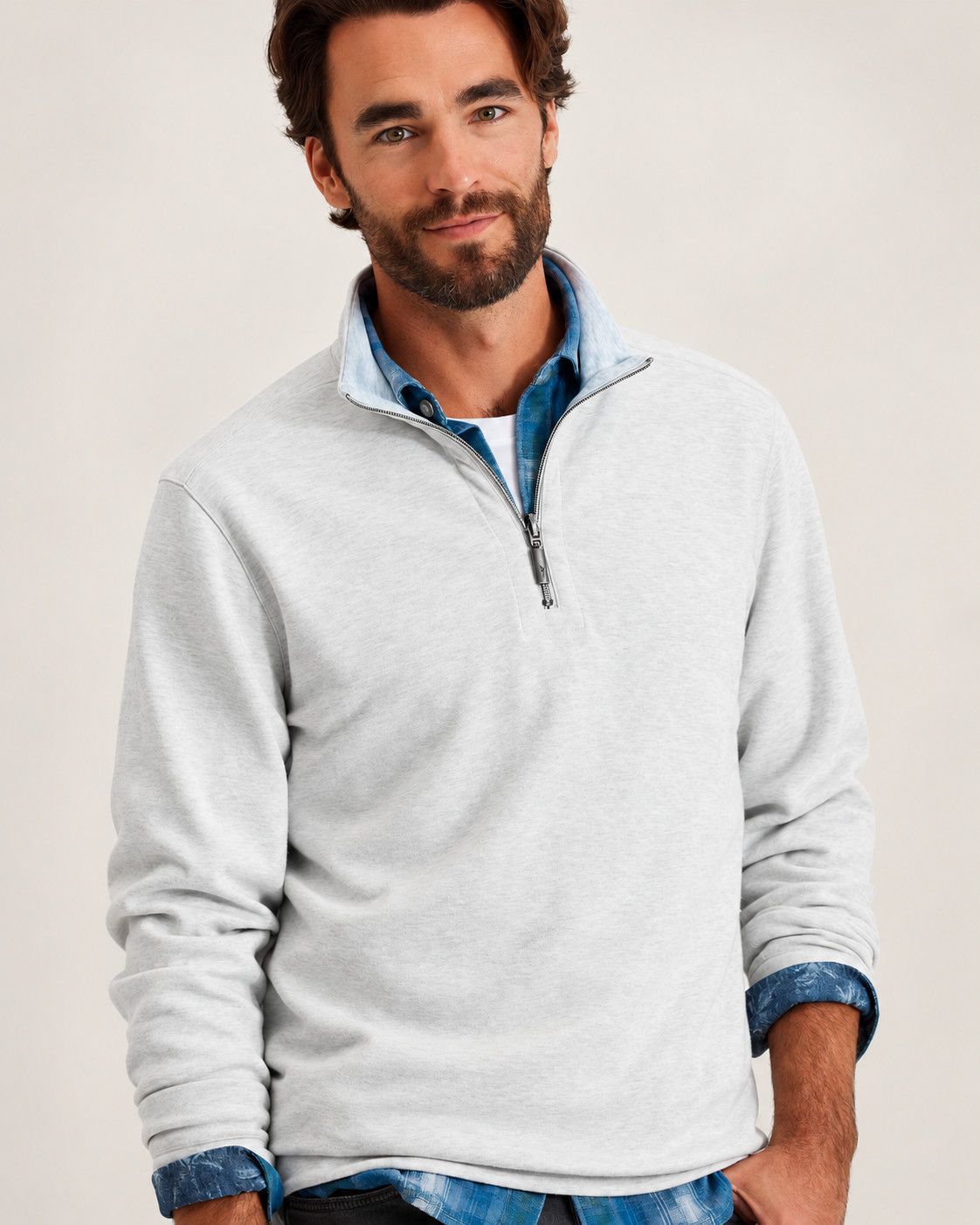 T. Bahama Flipview Reversible Half-Zip Sweatshirt