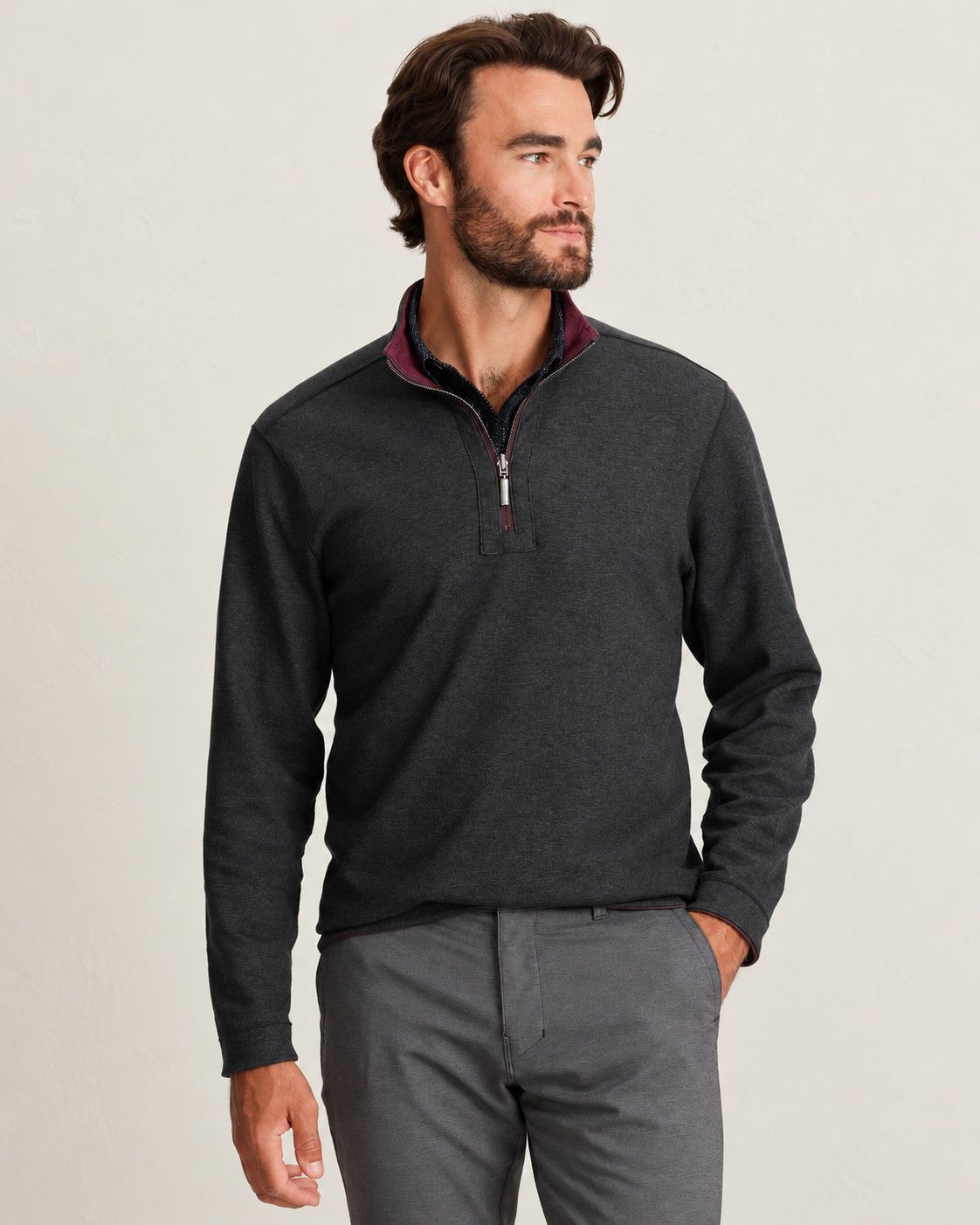 T. Bahama Flipview Reversible Half-Zip Sweatshirt