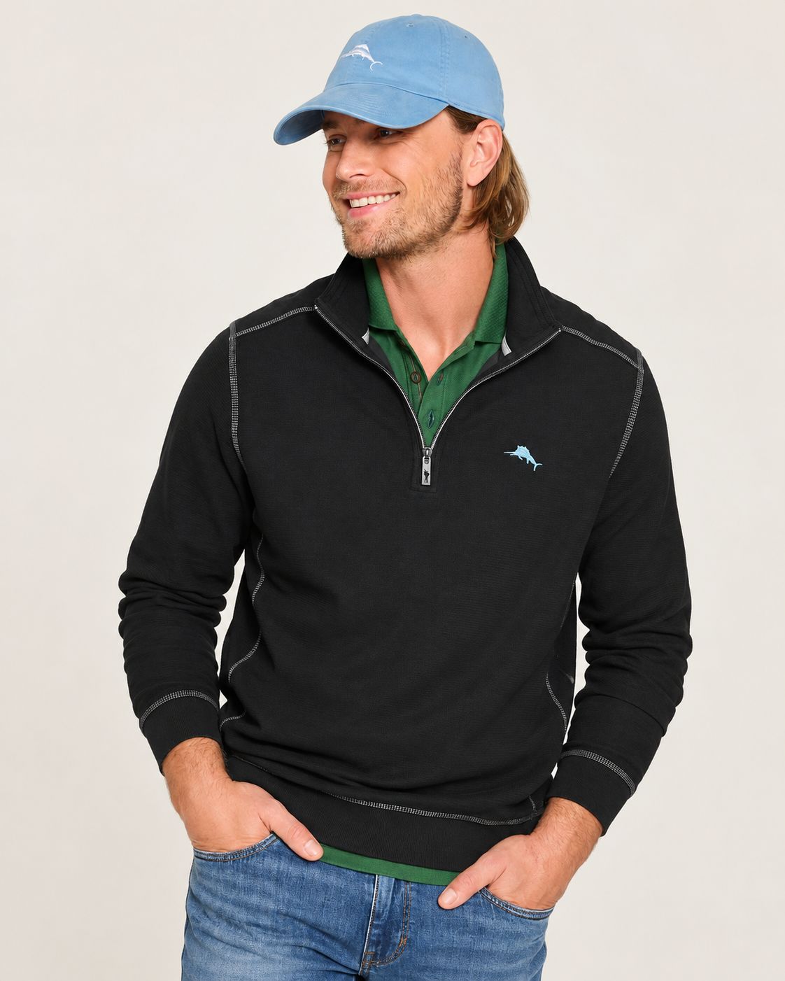 T. Bahama Montego Beach Half-Zip Sweatshirt