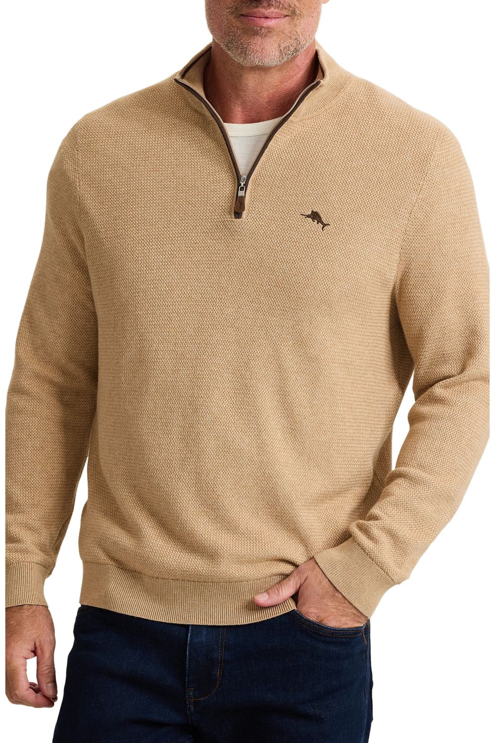 T. Bahama Marlin Cotton/Silk/Cashmere Sweater 