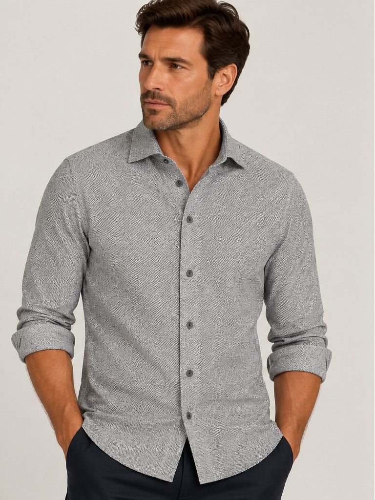 Desoto Made In Europe Cotton L/S Shirt 67208