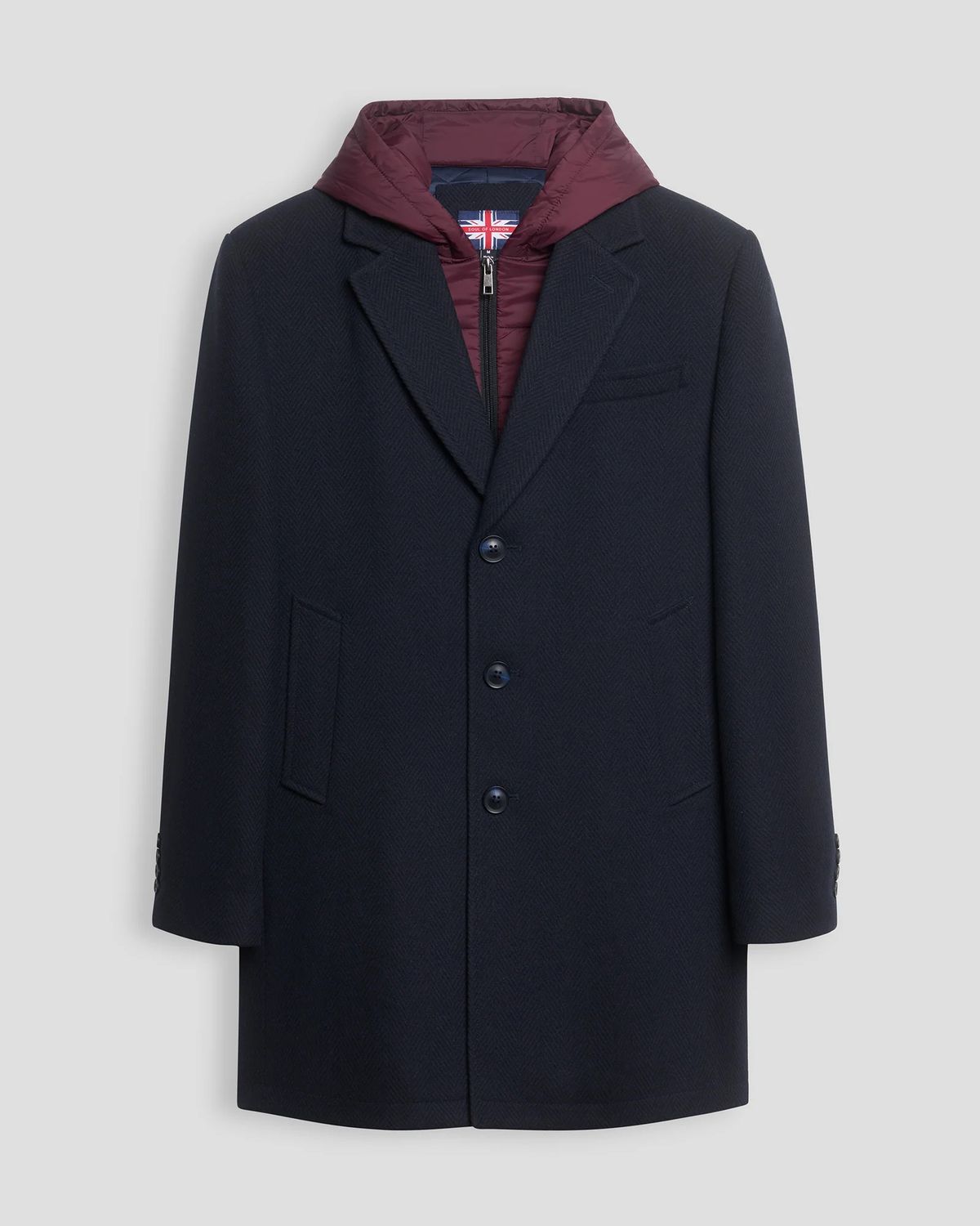 Soul Wool Blend Coat w/Removable Hood 262400