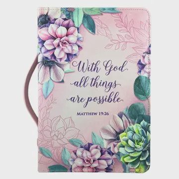 Bible Cover - XL Women's With God