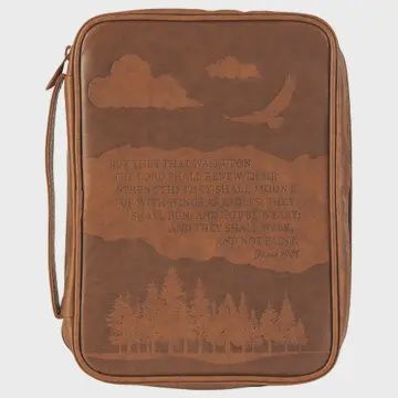 Bible Cover - L Men's Wait Upon The Lord