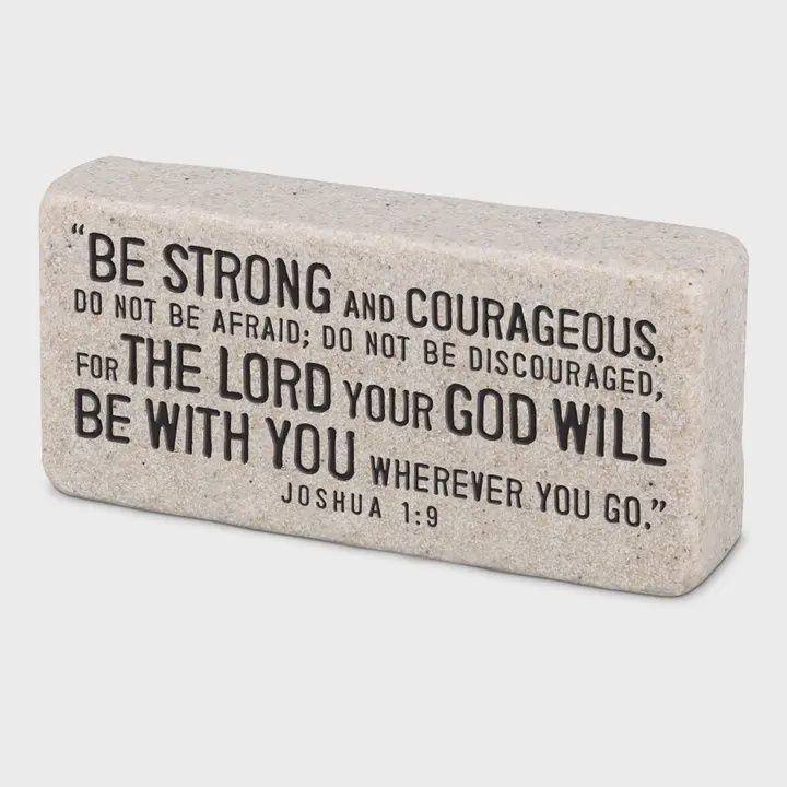 Scripture Stone - Be Strong