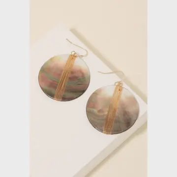 Shell Disc Earring