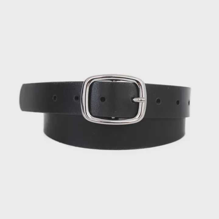 Every Day Leather Belt - Silver Buckle